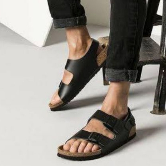 Birkenstock Mens Milano Ankle Leather Strap Sandals flats shoes sz 44/11 main image 14